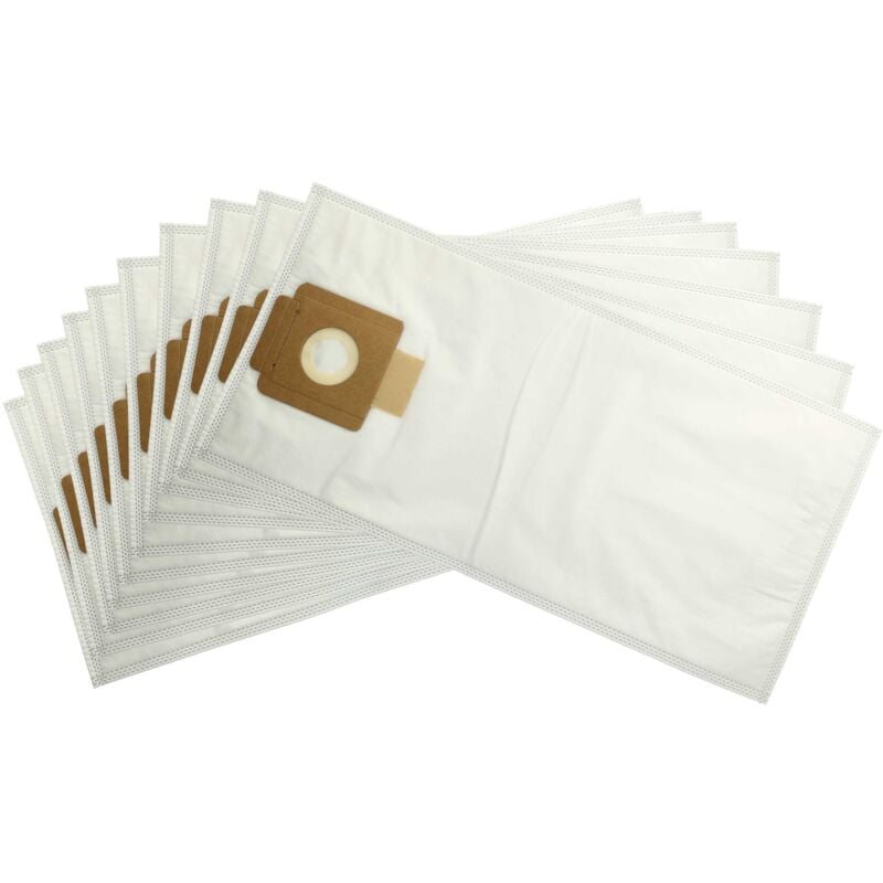 foto del prodotto 10x sacchetto compatibile con k rcher t 7 1 adv, t 7 1 classic aspirapolvere - microfibra, 7 l, 55cm x 24,7cm bianco - vhbw