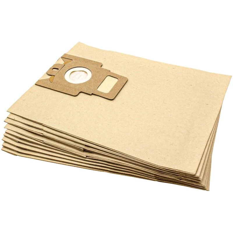 foto del prodotto 10x sacchetto compatibile con miele blue clean 1900, magic, magic 2000, star aspirapolvere in carta, 28,5cm x 22cm, color sabbia vhbw