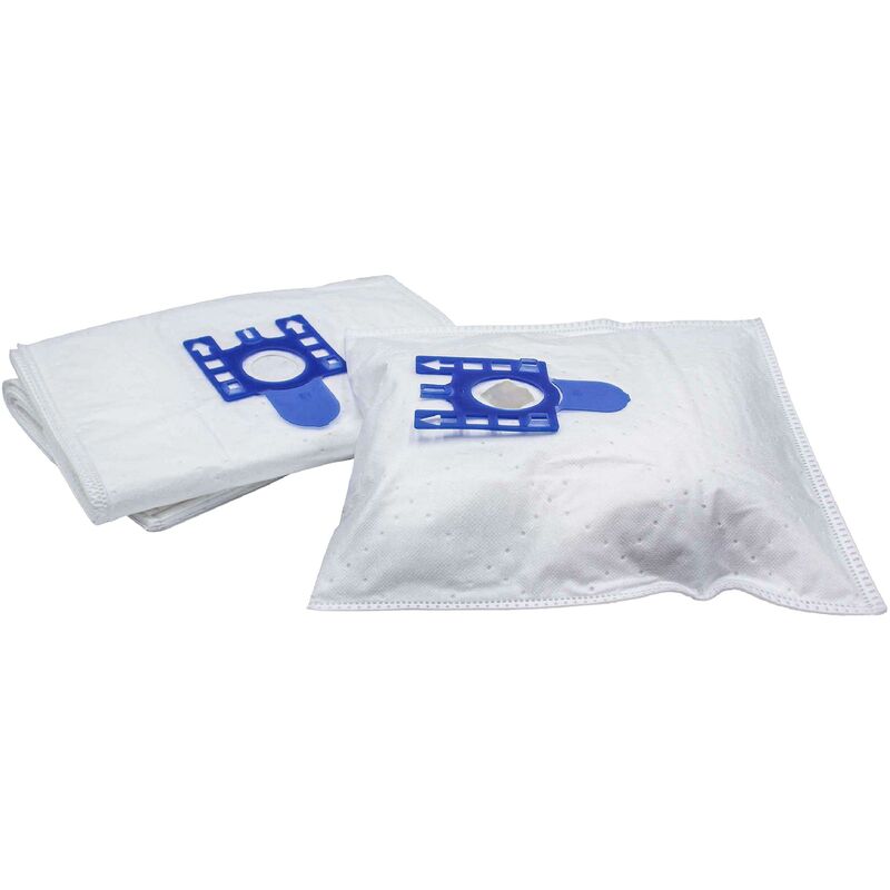 foto del prodotto 10x sacchetto compatibile con miele electronic 6100, electronic 8100 aspirapolvere - in microfibra, typ g/h/n, 30cm x 22cm, bianco / blu - vhbw