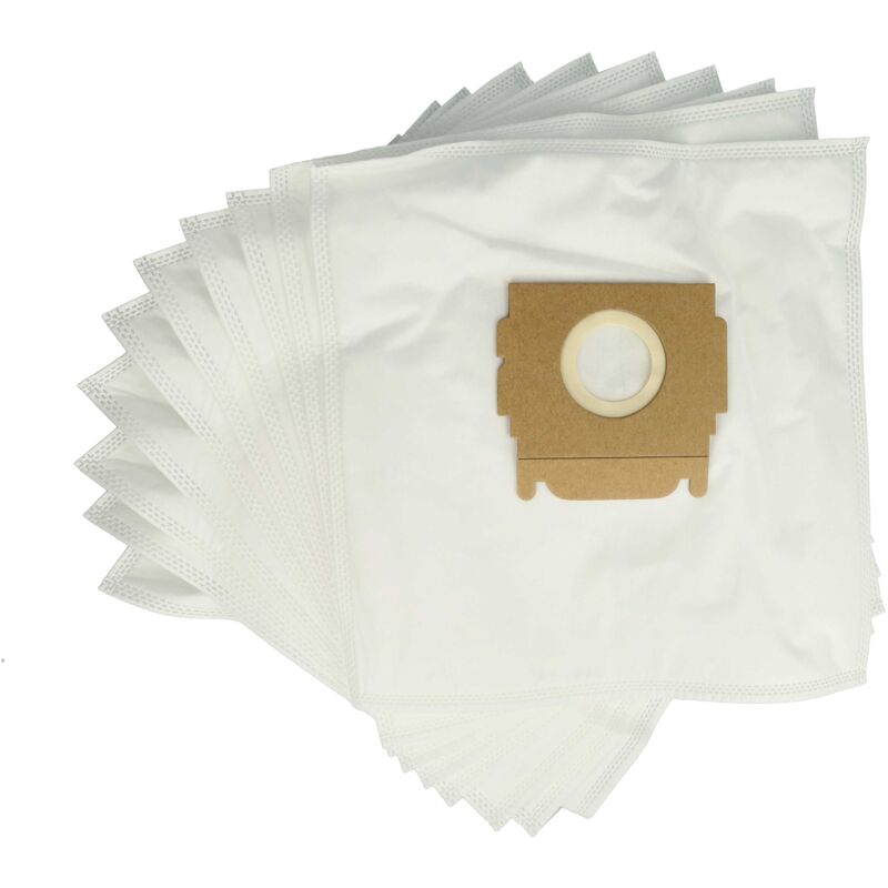 foto del prodotto 10x sacchetto compatibile con moulinex power class cl 6, cl 7 aspirapolvere - in microfibra, 29cm x 20,5cm, bianco - vhbw