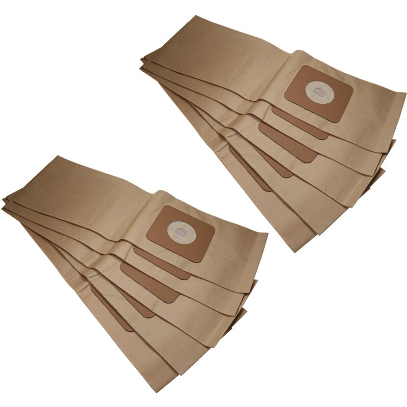 immagine 0 del prodotto 10x sacchetto compatibile con nilfisk gu700a aspirapolvere carta marrone vhbw