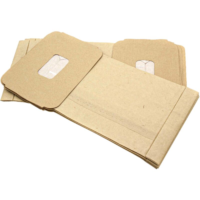 foto del prodotto 10x sacchetto compatibile con philips hr 6215, 6216, 6242, 6243, 6244, 6245, 6246, 6247, 6248 aspirapolvere in carta, 32cm x 17,5cm vhbw