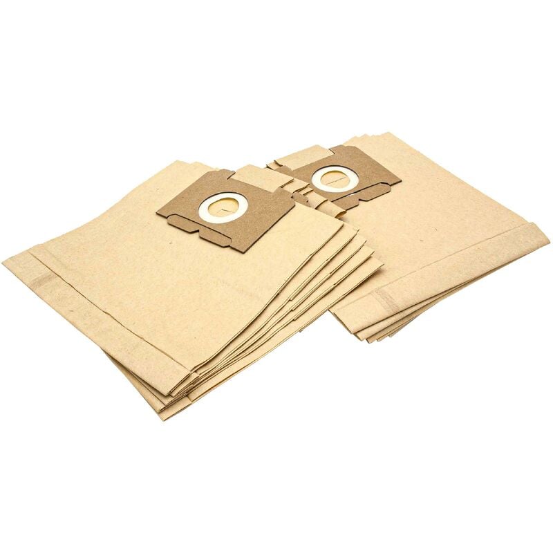 immagine 0 del prodotto 10x sacchetto compatibile con privileg quelle c 212 m mr whisper aspirapolvere in carta, 26cm x 22cm, color sabbia vhbw