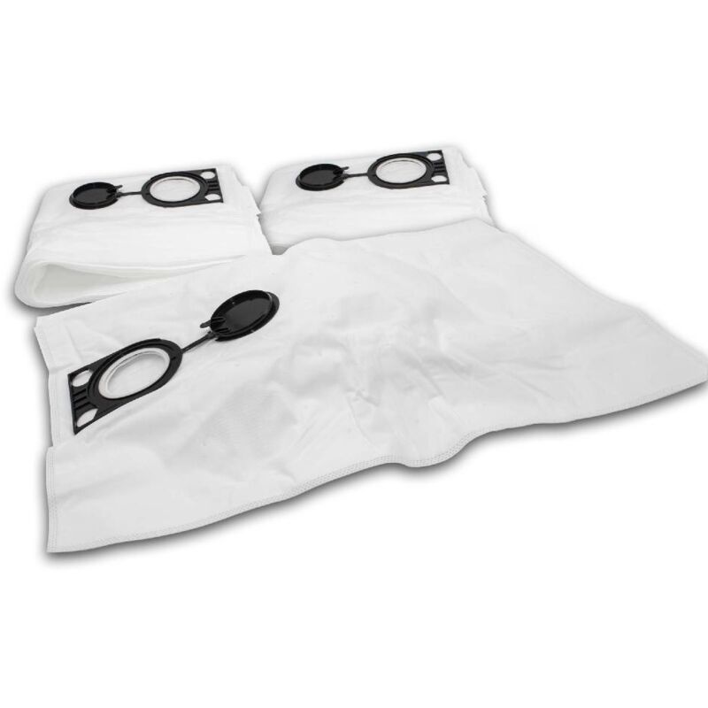 foto del prodotto 10x sacchetto compatibile con starmix isc l 1625 l 1625 top, isc l 1650 top, isc m 1625 safe aspirapolvere 43cm x 32cm bianco vhbw