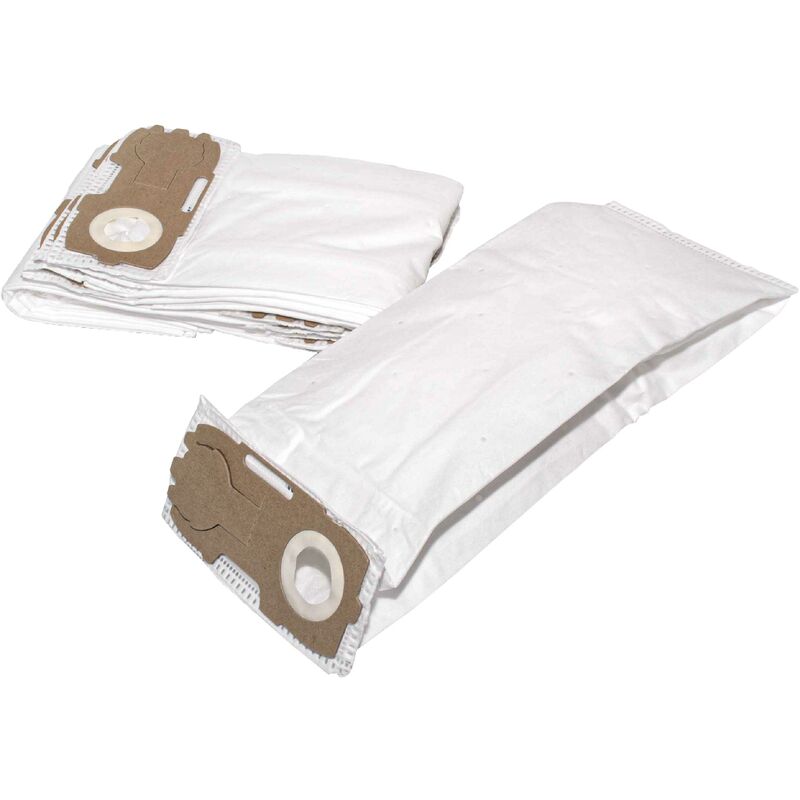 foto del prodotto 10x sacchetto compatibile con vorwerk folletto vk 118, vk 119, vk118, vk119, vk120 aspirapolvere in microfibra, 21,5cm x 18cm, bianco vhbw