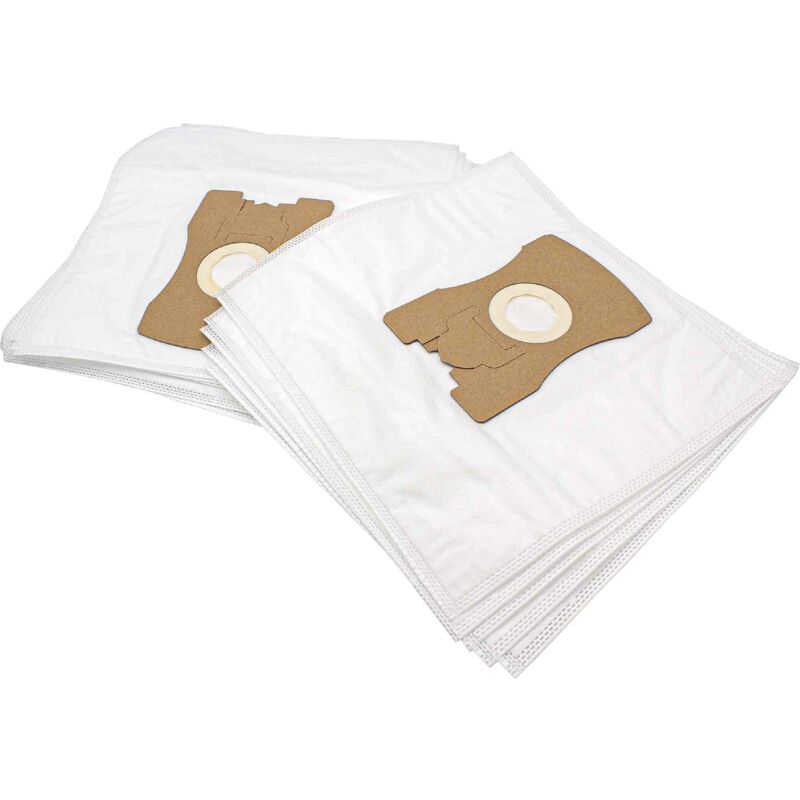 foto del prodotto 10x sacchetto compatibile con vorwerk tiger vt260, 260, vt265, 300, vt270, 265, 270 aspirapolvere microfibra, 33cm x 23cm bianco vhbw