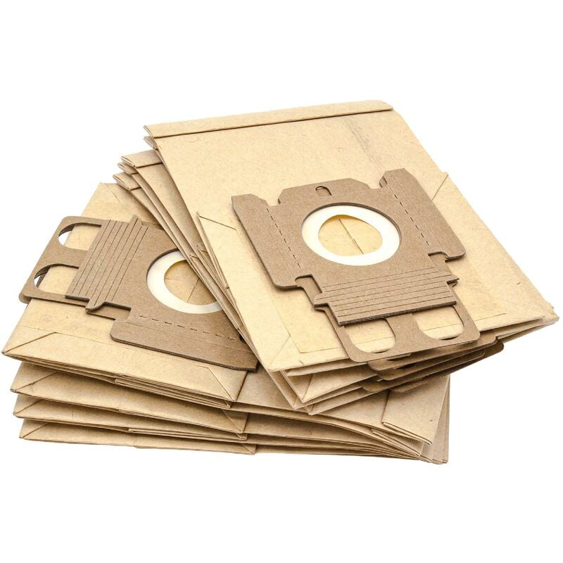 foto del prodotto 10x sacchetto dell'aspirapolvere compatibile con hoover mi 38 mi38 aspirapolvere - in carta, tipo k, 21cm x 13,2cm, color sabbia - vhbw
