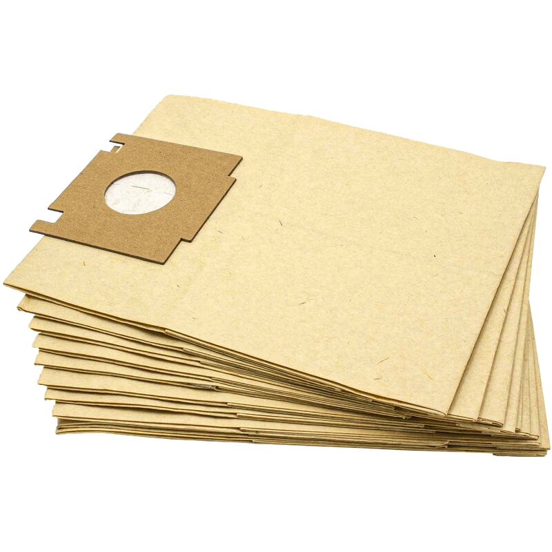 foto del prodotto 10x sacchetto dell aspirapolvere compatibile con rowenta ro 300 353 artec, ro 300 artec 1 aspirapolvere in carta, 23cm x 18cm, color sabbia vhbw