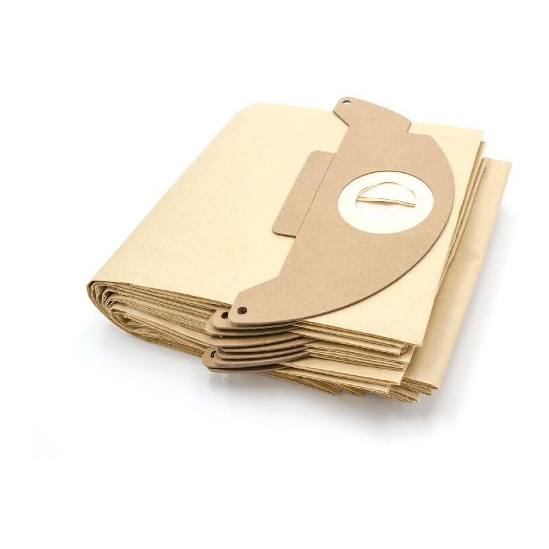 foto del prodotto 10x sacchetto sostituisce k rcher 6.904 143 per aspirapolvere carta, 41,5cm x 20,5cm marrone vhbw