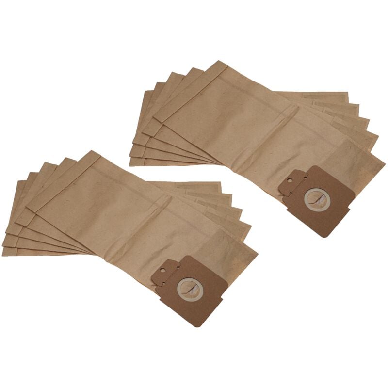 foto del prodotto 10x sacchetto sostituisce k rcher 6.904 305.0, 6.904 294.0, 4002667779448 per aspirapolvere 35cm x 16cm marrone vhbw
