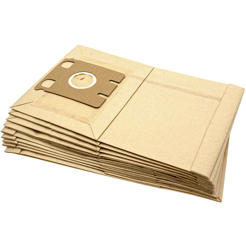 foto del prodotto 10x sacchetto sostituisce menalux 3102 ct21 per aspirapolvere in carta, typ e, 31cm x 19,5cm, color sabbia vhbw