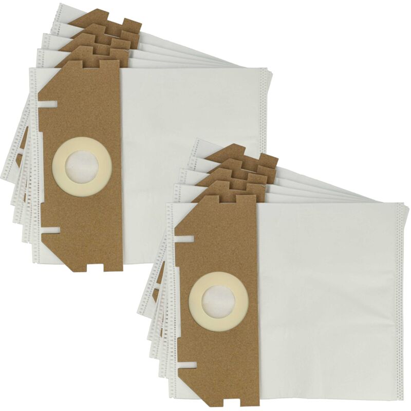 foto del prodotto 10x sacchetto sostituisce metabo 630173000 per aspirapolvere microfibra, 30cm x 25cm bianco vhbw