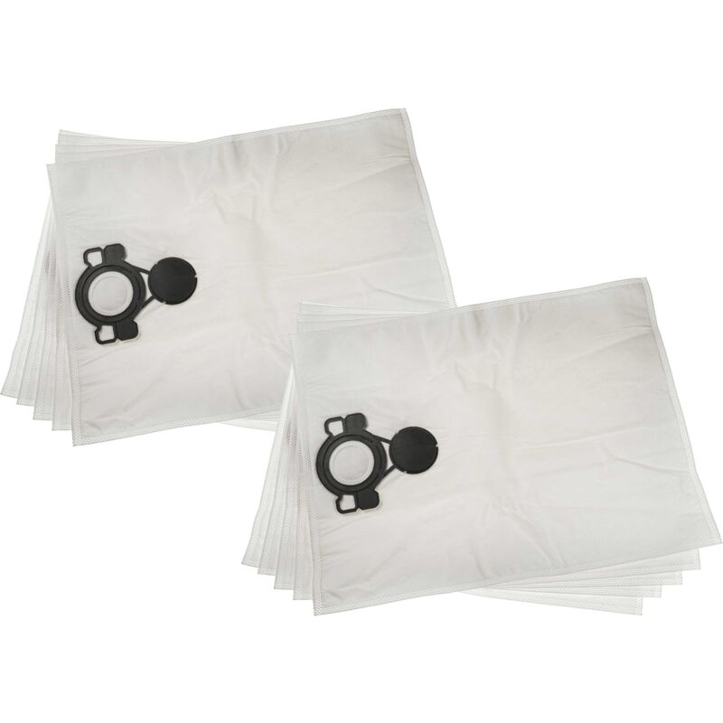 foto del prodotto 10x sacchetto sostituisce nilfisk 107419590 per aspirapolvere 32cm x 23cm bianco vhbw