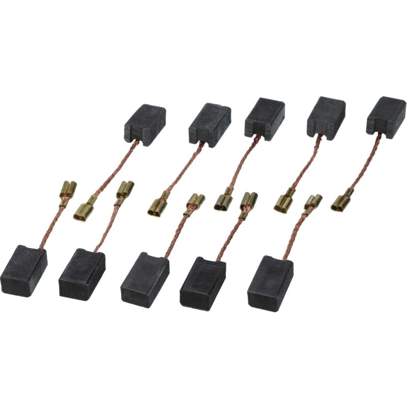 foto del prodotto 10x spazzola carbone 5,9 x 7,95 x 13,3mm sostituisce rupes 47.105, 8051499567651, 47.105 10, ba215 per levigatrice rotorbitale, lucidatrice vhbw