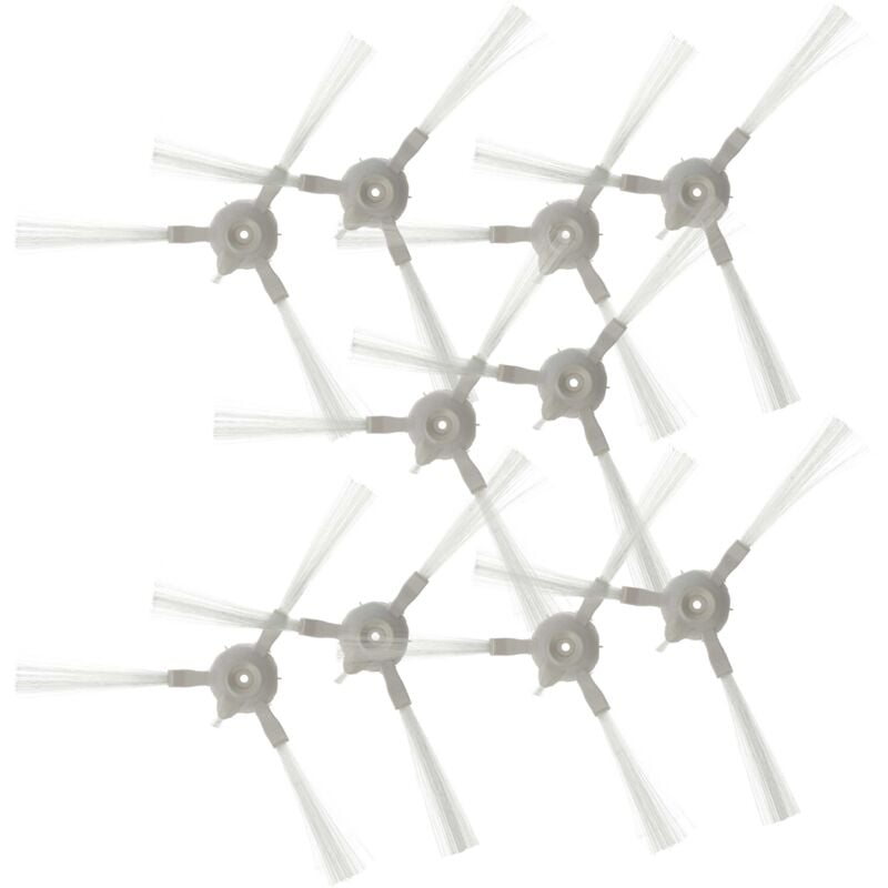 foto del prodotto 10x spazzola laterale compatibile con 360 s6 robot aspirapolvere set spazzole, bianco vhbw