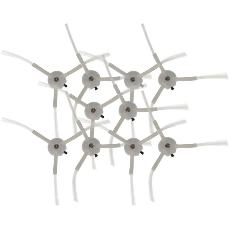 foto del prodotto 10x spazzola laterale compatibile con proscenic m8 pro robot aspirapolvere set spazzole, bianco vhbw