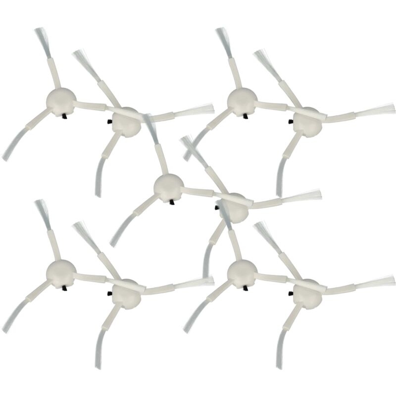 foto del prodotto 10x spazzola laterale compatibile con xiaomi s20 robot aspirapolvere set spazzole, bianco vhbw