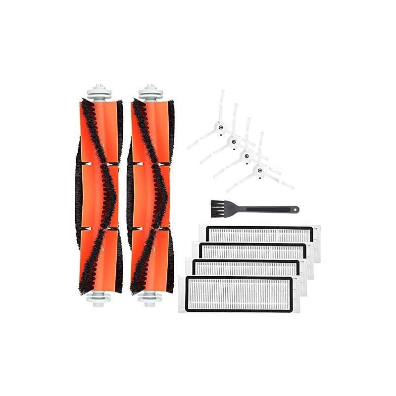 foto del prodotto 11 pezzi di accessori di ricambio per robot aspirapolvere xiaomi mi, roborock s50 s51 s55 s6, pezzi di ricambio, spazzola e filtri per aspirapolvere