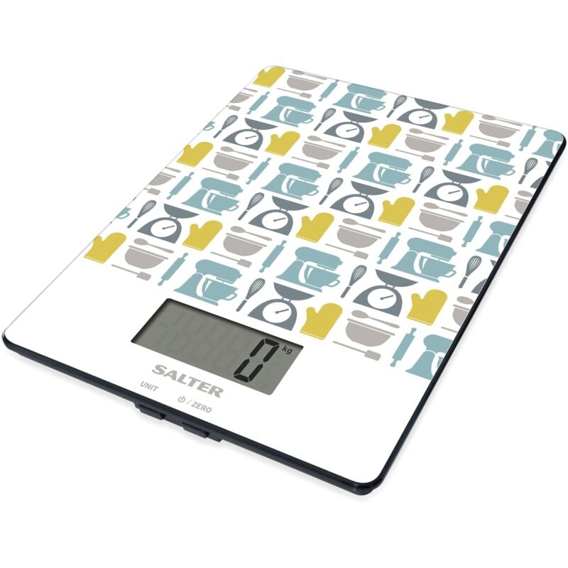 foto del prodotto 1102 gnbldr gadget print bilancia da cucina digitale di precisione, pesa cucina, misurazione di liquidi e fluidi, funzione di aggiunta e pesatura,