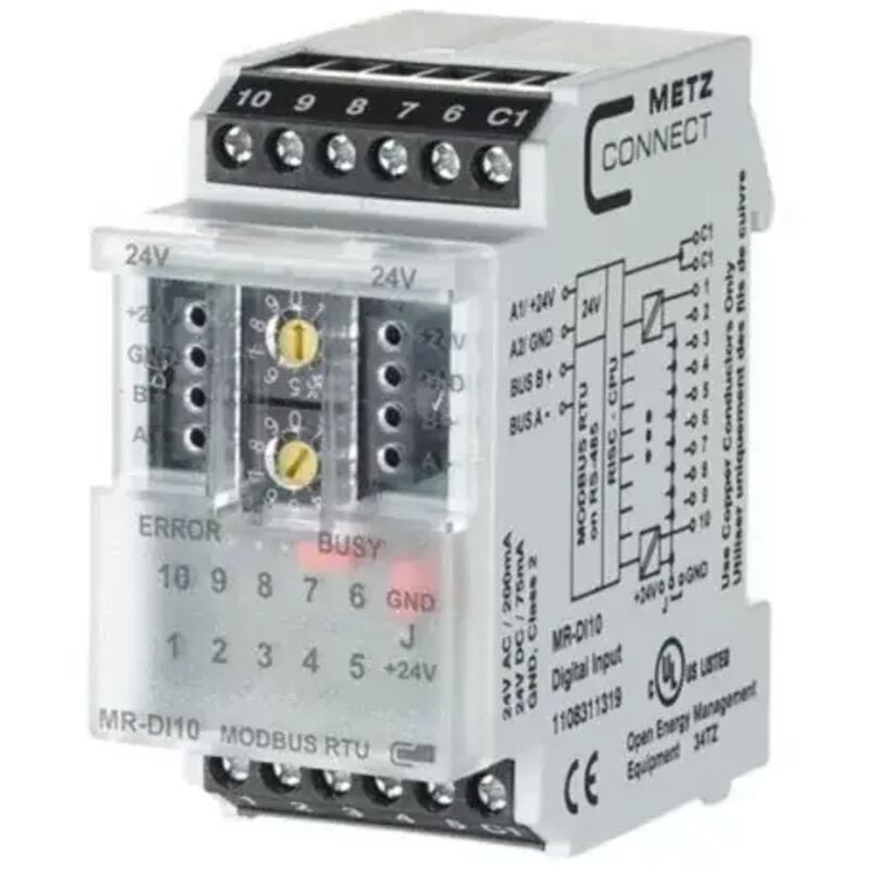 foto del prodotto 1108311319 modulo modbus 10di 24vac vdc - metz connect