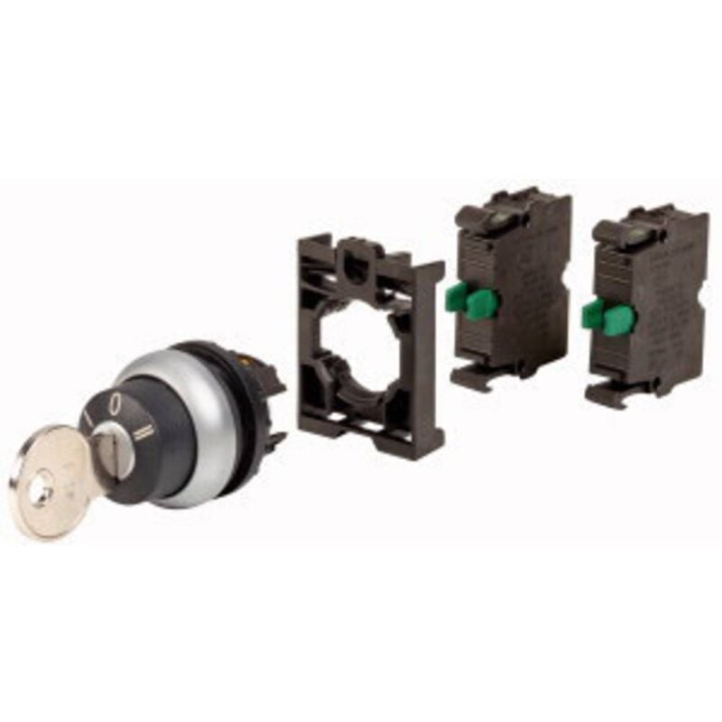 foto del prodotto 110919 m22 ws3 2k10 bvp pulsante a chiave anello frontale in plastica chiave nero 1 pz. eaton