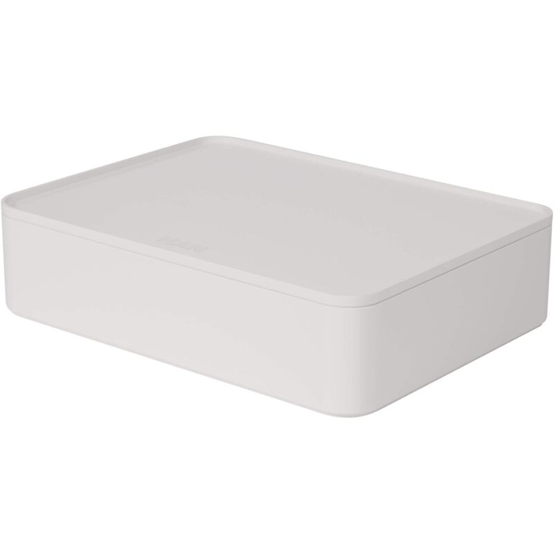 foto del prodotto 1110 12 smart organizer allison, pratico portautensili impilabile con vassoio interno e coperchio, colore snow white han