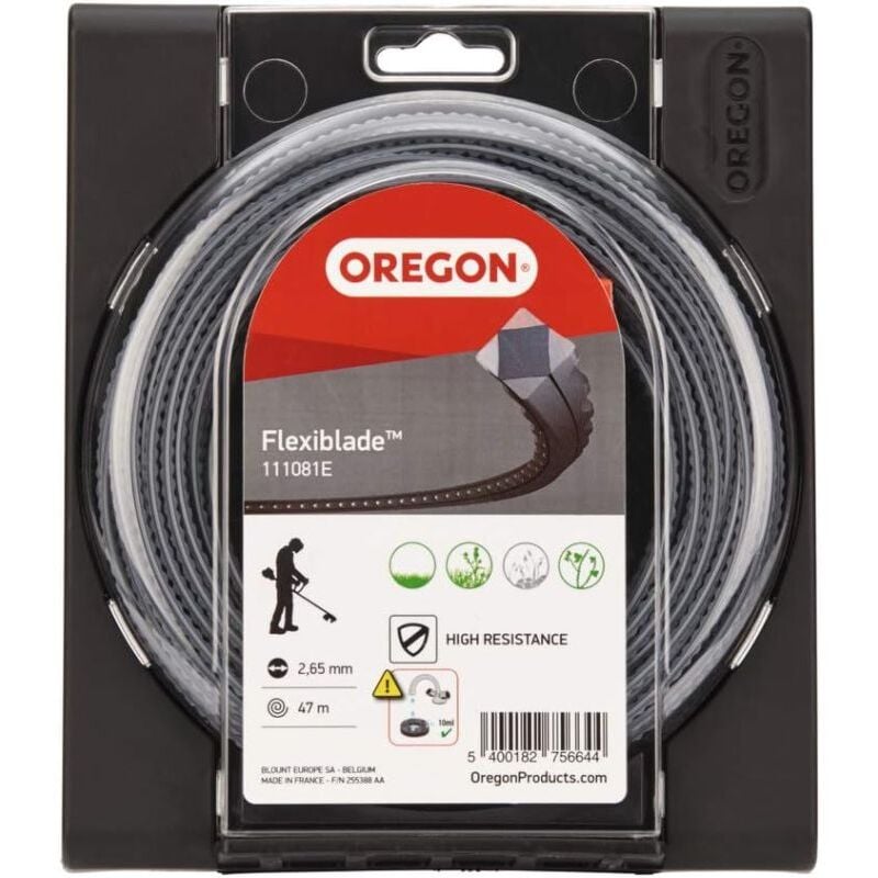 foto del prodotto 111081e, fili per decespugliatore flexiblade, 2.65 mm x 47 m oregon