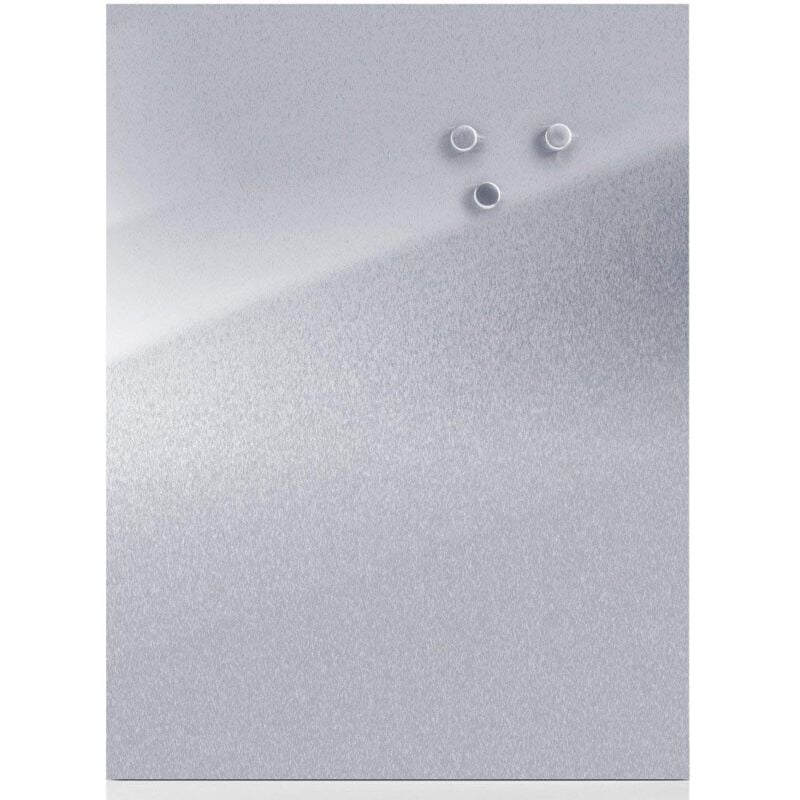 foto del prodotto 11120 bacheca magnetica, stainless steel, argento, 60x40x1.4 cm zeller