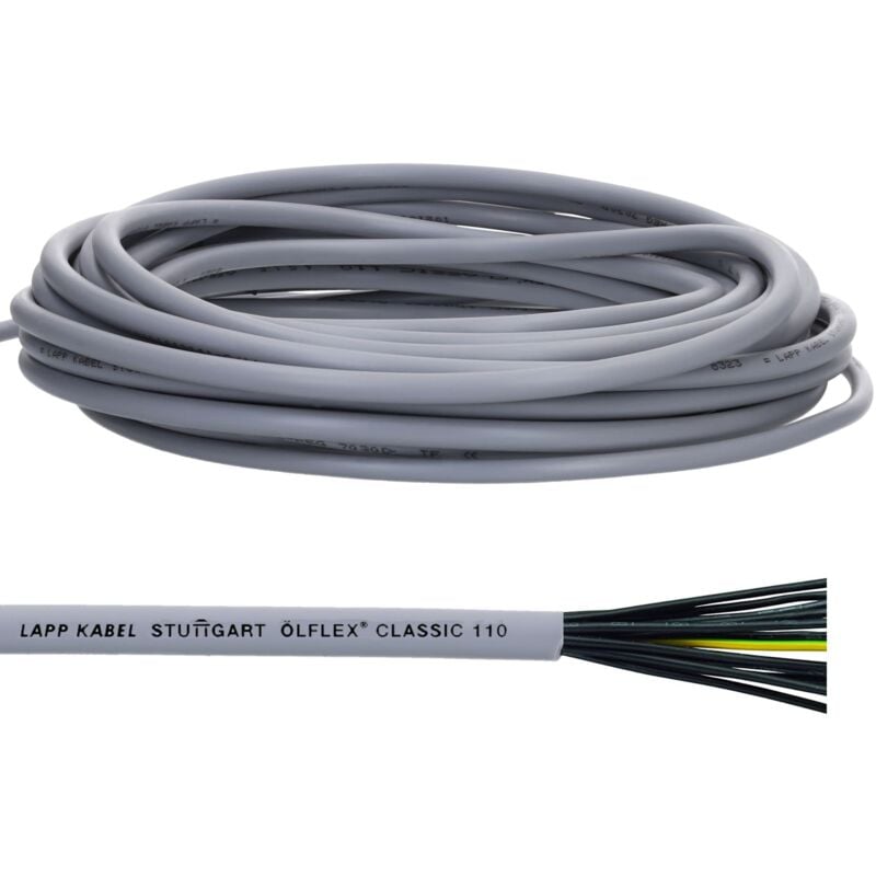 foto del prodotto 1119105 oliflex classic 110 cavo di controllo in pvc, 5 x 0,75 mm , con conduttore di protezione verde e giallo, 5 g0,75 mm , cavo guaina a 5 fili,