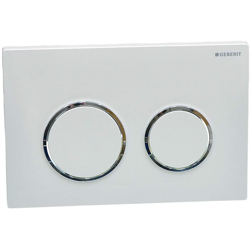 foto del prodotto 115240kj1, piastra di azionamento per cassette di sciacquo ad incasso, bianco - geberit