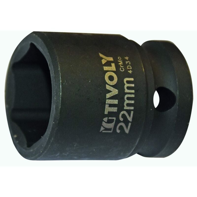 foto del prodotto 11591422200 chiave a bussola esagonale da 1 2 diam 22, colore nero fosfato tivoly