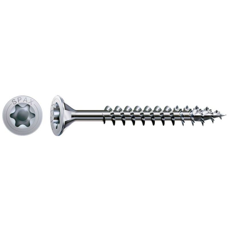 foto del prodotto 1191010500803 vite da legno 5 mm 80 mm t star plus acciaio wirox 100 pz. spax