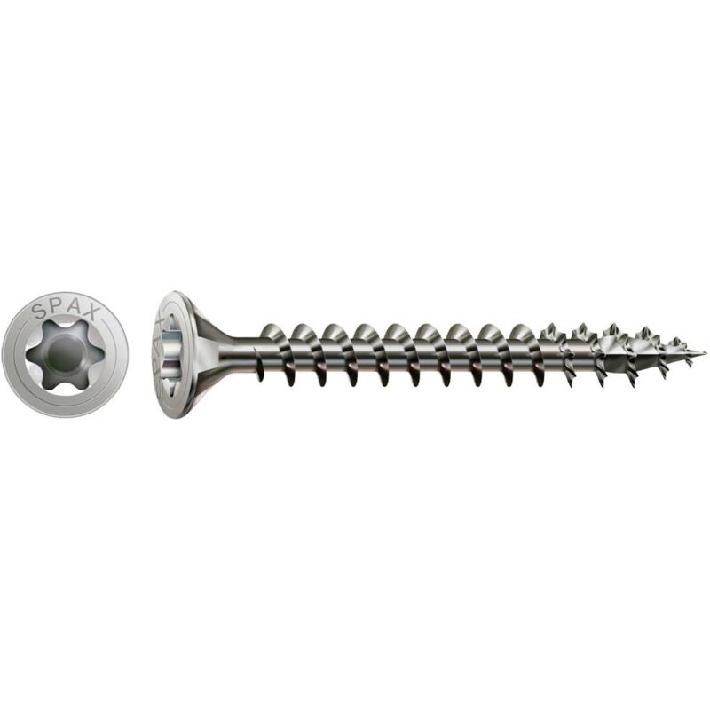 foto del prodotto 1197000600403 vite da legno 6 mm 40 mm t star plus acciaio inox a2 200 pz. spax