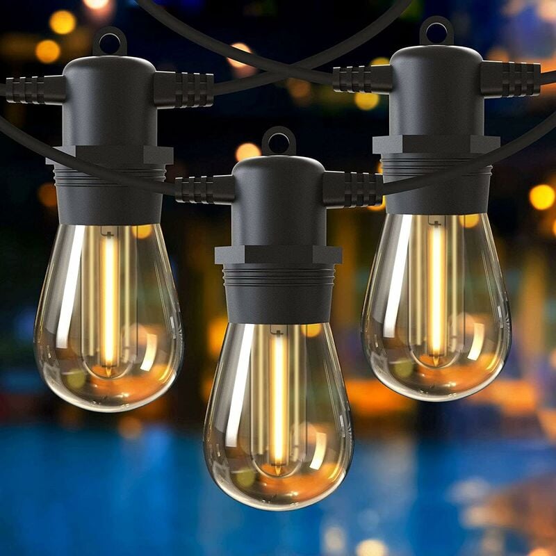 foto del prodotto 11m 10 1 led 4 modalit luci a stringa ip65 impermeabile 2 in 1 luci a stringa solare e decorazione di ricarica per ombrellone da giardino terrazza