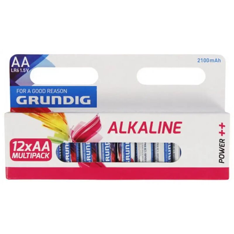 foto del prodotto 12 batterie batteria aa alkaline 2100 mah power grundig