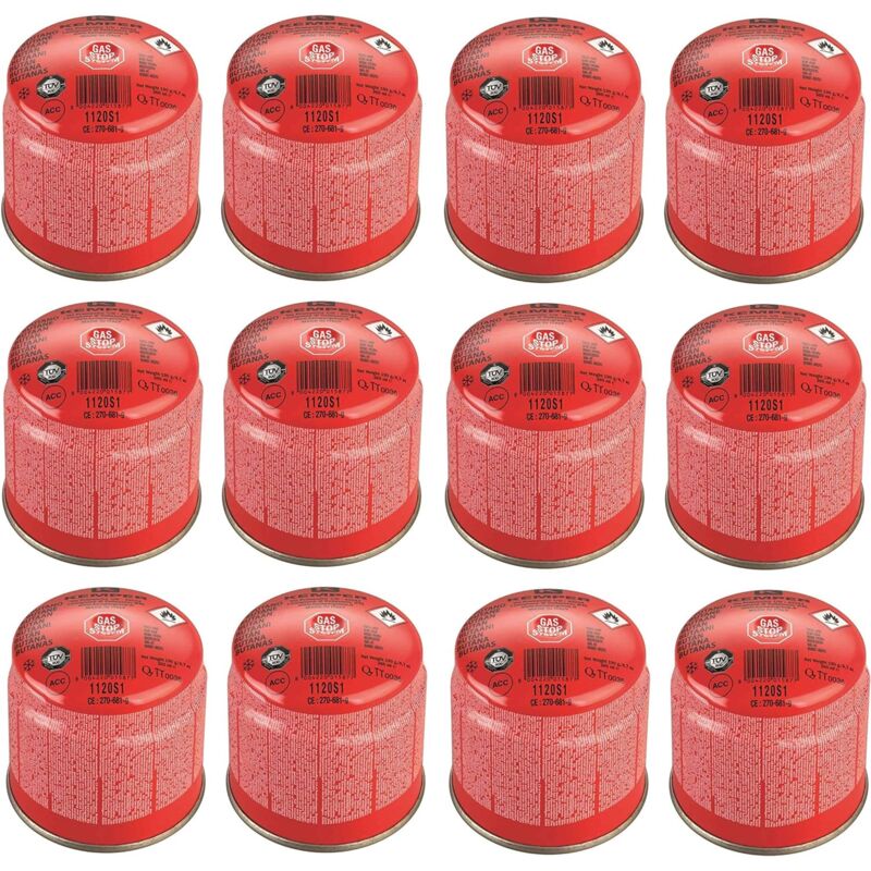 foto del prodotto 12 bomboletta cartuccia cartucce a gas 190 gr art. 1120s1 kemper sistema sicuro
