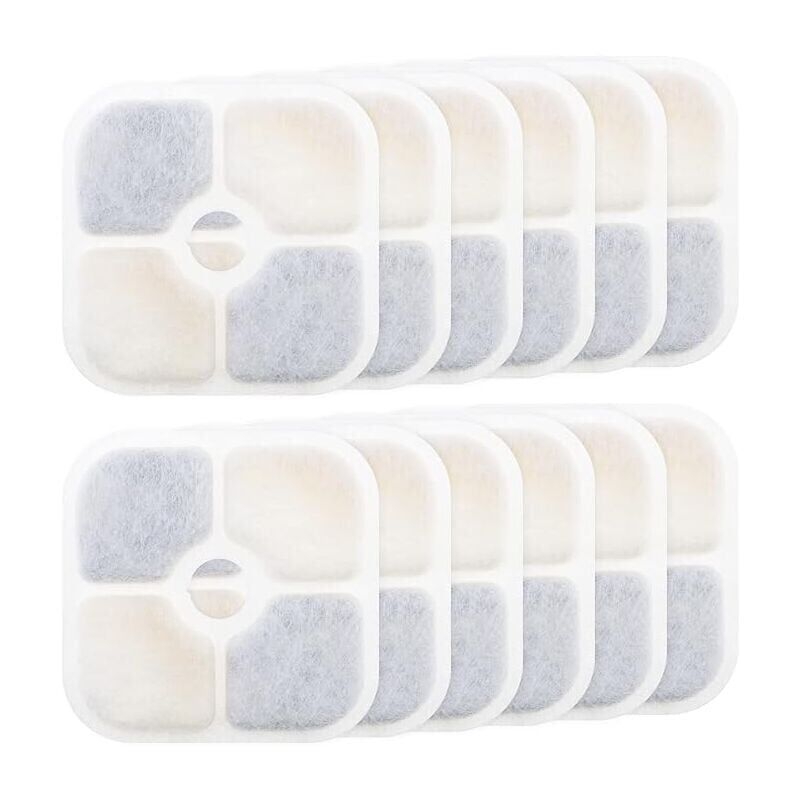 foto del prodotto 12 filtri per fontanella per catit pixi 43717 filtro a carbone attivo alta qualit purificante ricarica filtri per fontanelle per animali