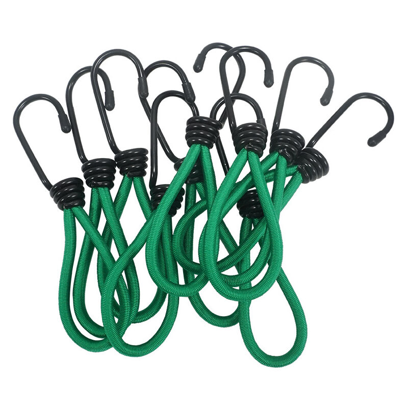foto del prodotto 12 ganci elastici, ganci elastici per teloni, corde elastiche da campeggio con ganci, cinghia elastica per teloni sollbry