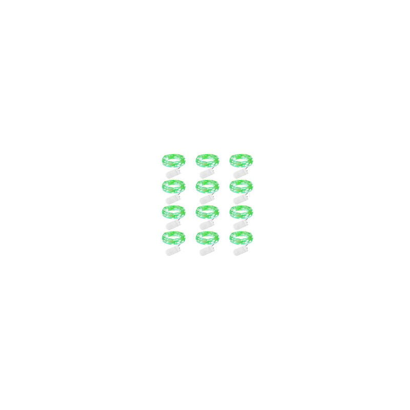 foto del prodotto 12 luci decorative a forma di bottone in rame con batteria per giardino
