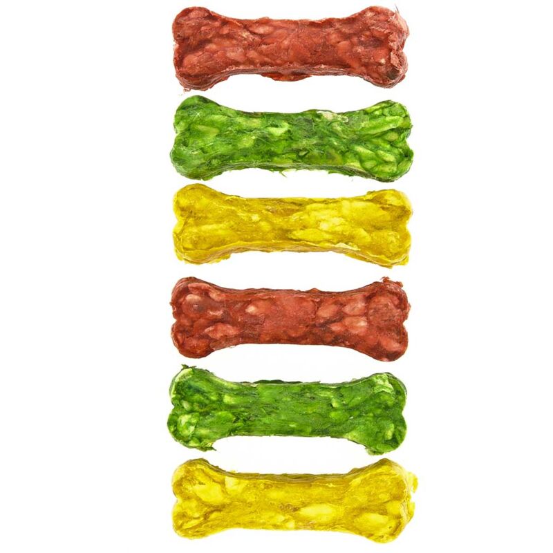 foto del prodotto 12 osscini colorati per cani 5 cm x 8 g ciascuno