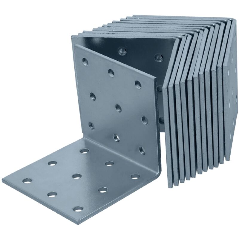 foto del prodotto 12 pezzi angolo piastra forata 60 x 60 x 60 mm connettore angolare zincato galvanicamente blu passivato connettore in legno con eccellente