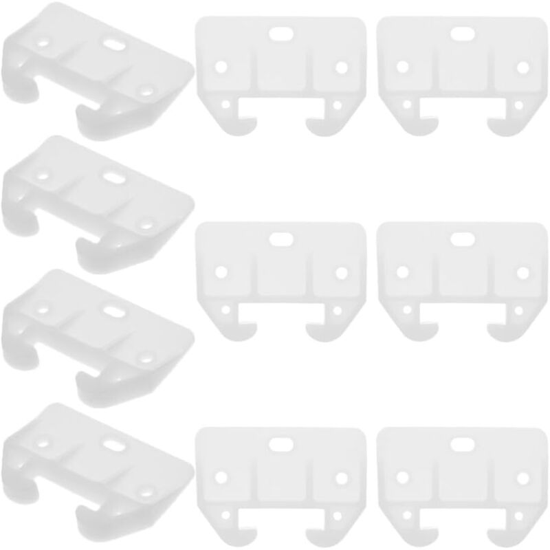 immagine 0 del prodotto 12 pezzi di guide per cassetti in plastica bianca, guide per cassettiere, guide per mobili, parti di ricambio per cassettiere, credenze, comodini e