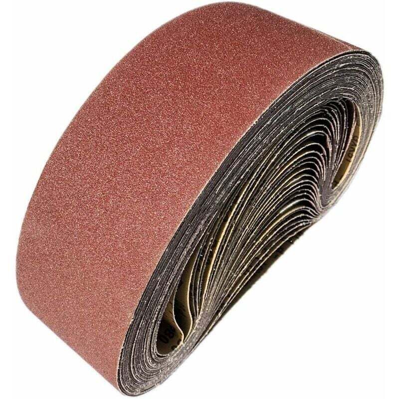 foto del prodotto 12 pezzi di nastro abrasivo 915x100mm. nastro abrasivo in allumina. kit di nastri abrasivi misti 40 60 80 120 150 240 400 per levigatrice.