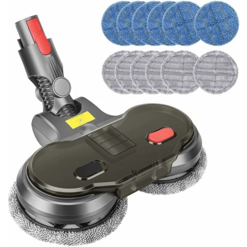 foto del prodotto 12 pezzi di panno per mocio elettrico per aspirapolvere dyson v11 v10 v15 v8 v7, senza mocio aspirapolvere dyson