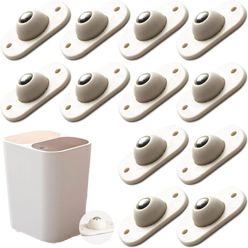 foto del prodotto 12 pezzi di rotelle per mobili, mini rotelle autoadesive, rotelle a sfera per trasferimento, rotelle a sfera per dispositivi di trasferimento o