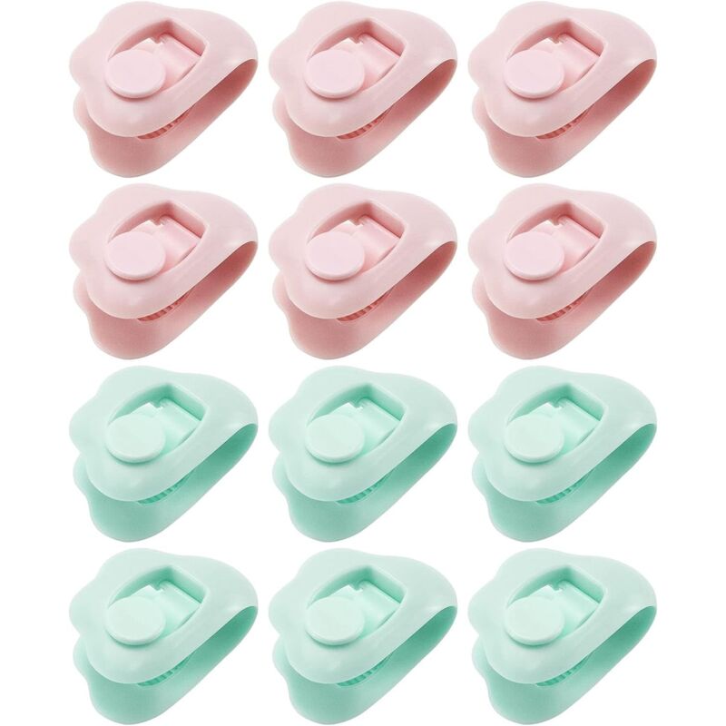 foto del prodotto 12 pezzi fermagli per copripiumino fermagli per copripiumino fermagli antiscivolo per lenzuoli fermagli per trapunte per piumoni, tende,