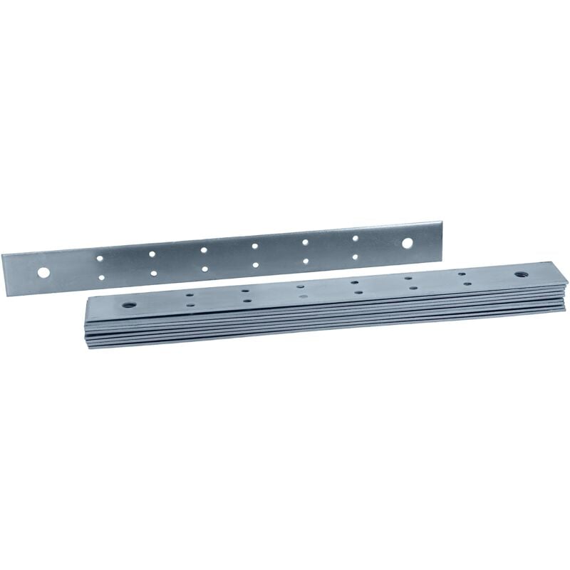 foto del prodotto 12 pezzi piastrine forate 30x300 mm connettore piatto galvanizzato blu senza cromo vi giunzione per legno con protezione corrosiva eccellente,