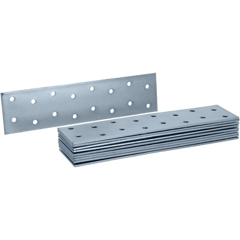 foto del prodotto 12 pezzi piastrine forate 40x160 mm connettore piatto galvanizzato blu senza cromo vi giunzione per legno con protezione corrosiva eccellente,