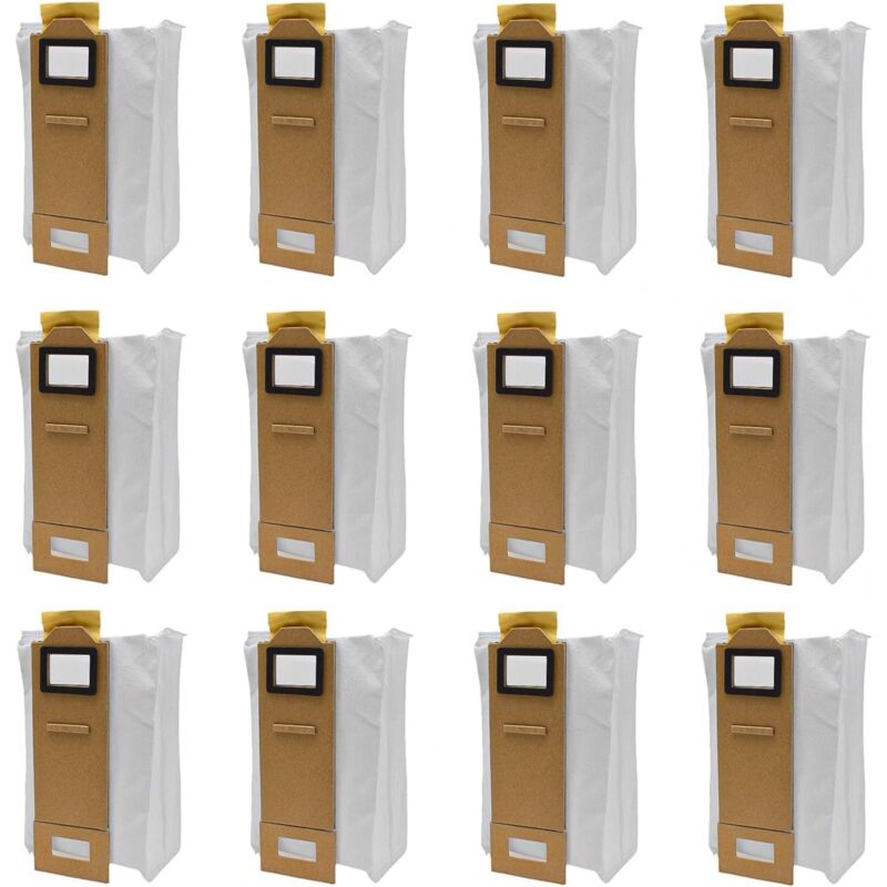 foto del prodotto 12 pezzi set di sacchetti per la polvere, sacchetto di ricambio per aspirapolvere, sacchetto per la polvere per roborock, accessori per sacchetti per