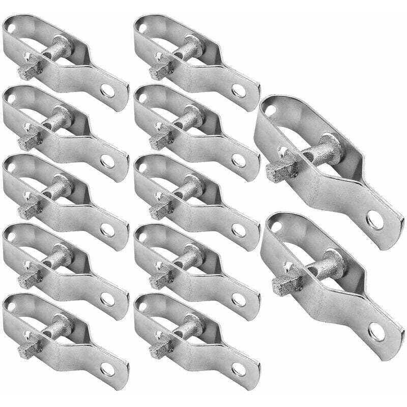 foto del prodotto 12 pezzi tenditore per recinzione 90mm tenditori per filo spinato tenditore per recinzione in acciaio zincato per recinzioni metalliche, filo di